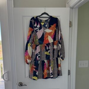 Colorful Patterned Women's Dress